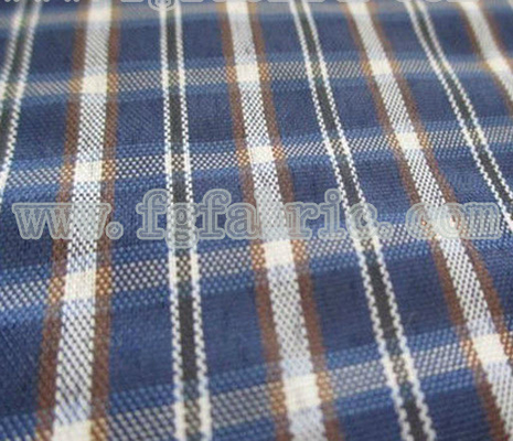Tissu teint par fil CWC-004 de contrôle de polyester