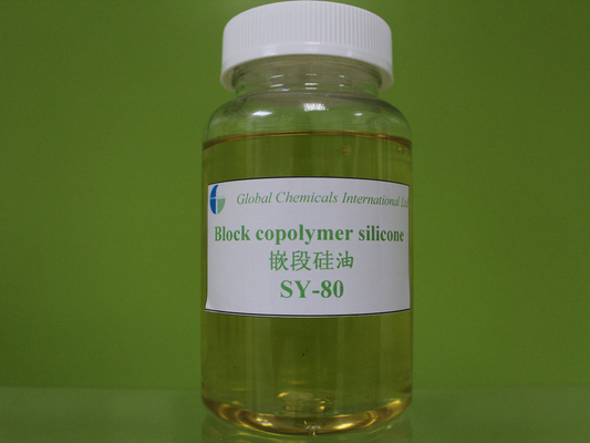 Huile de silicones aminée cationique de bloc pour le coton ou le nylon de ramollissement de polyester